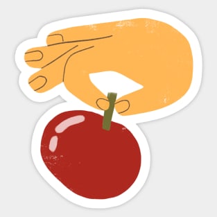 Picking apples Sticker